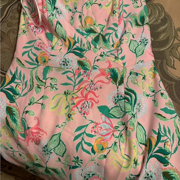Lilly Pulitzer NWT Size 12 Kylo strapless Romper Via Amore Spritzer - Picture 2 of 3